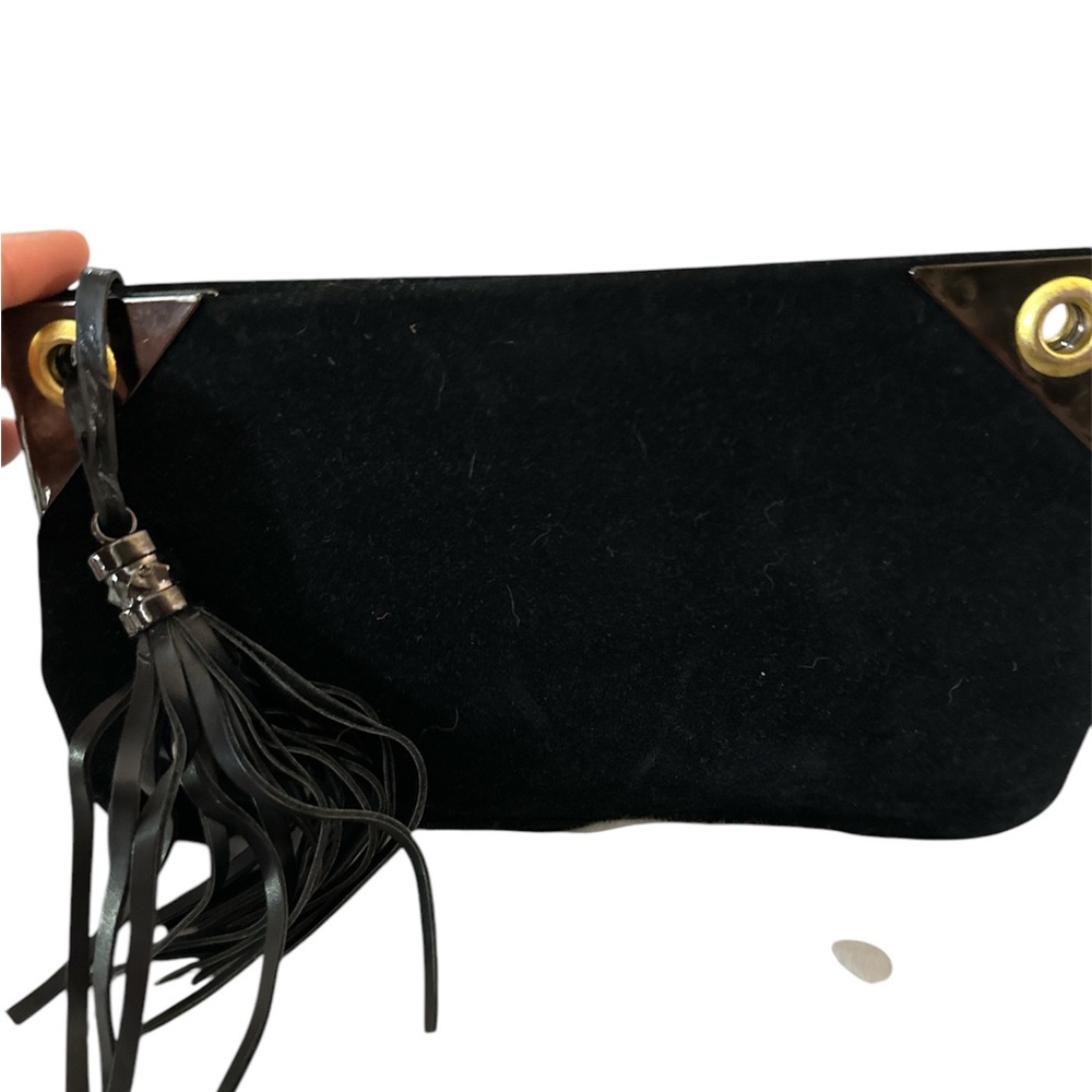 Black Tassel Clutch